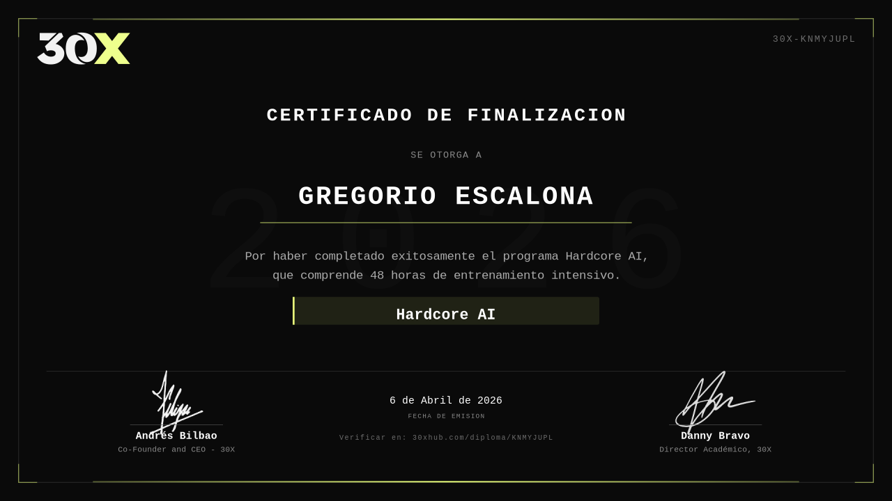 Diploma de Hardcore AI