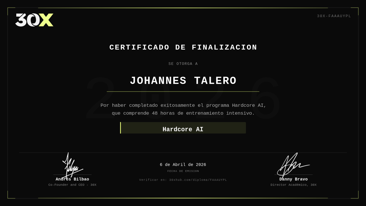 Diploma de Hardcore AI