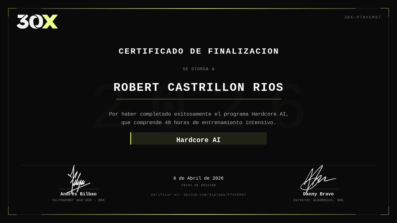 Diploma de Hardcore AI